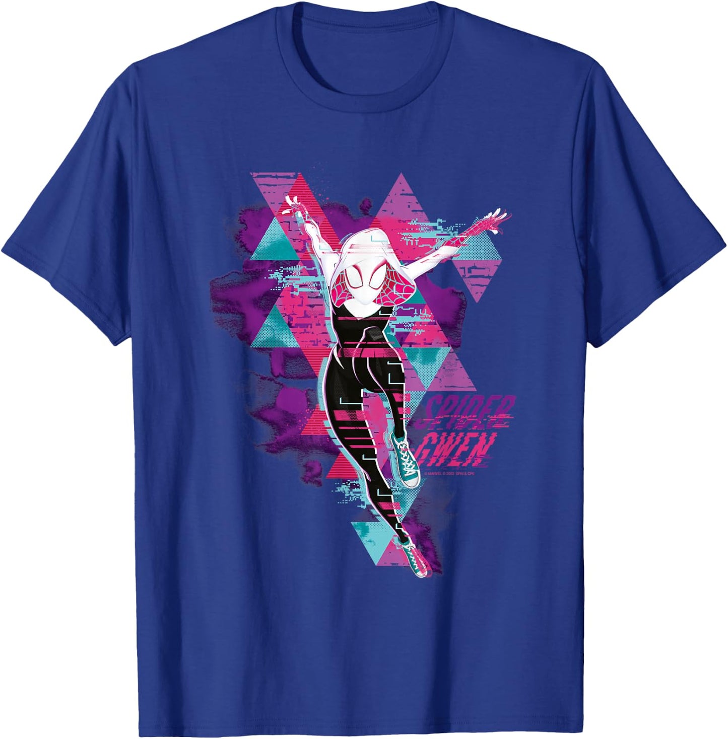 Marvel Spider-Man: Across the Spider-Verse Gwen Glitch , black T-Shirt - T-Shirt | Royal