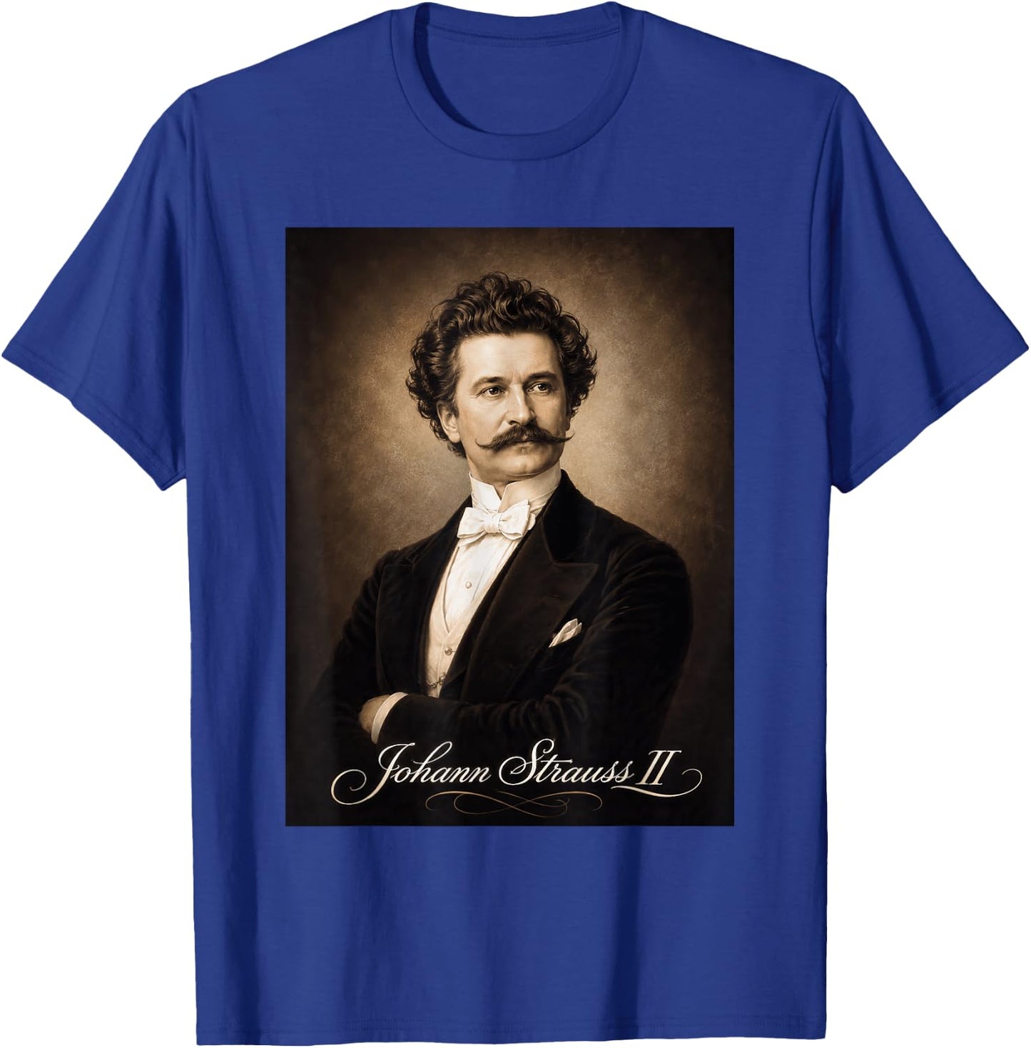 Johann Strauss Composser Pianist T-Shirt - T-Shirt | Royal
