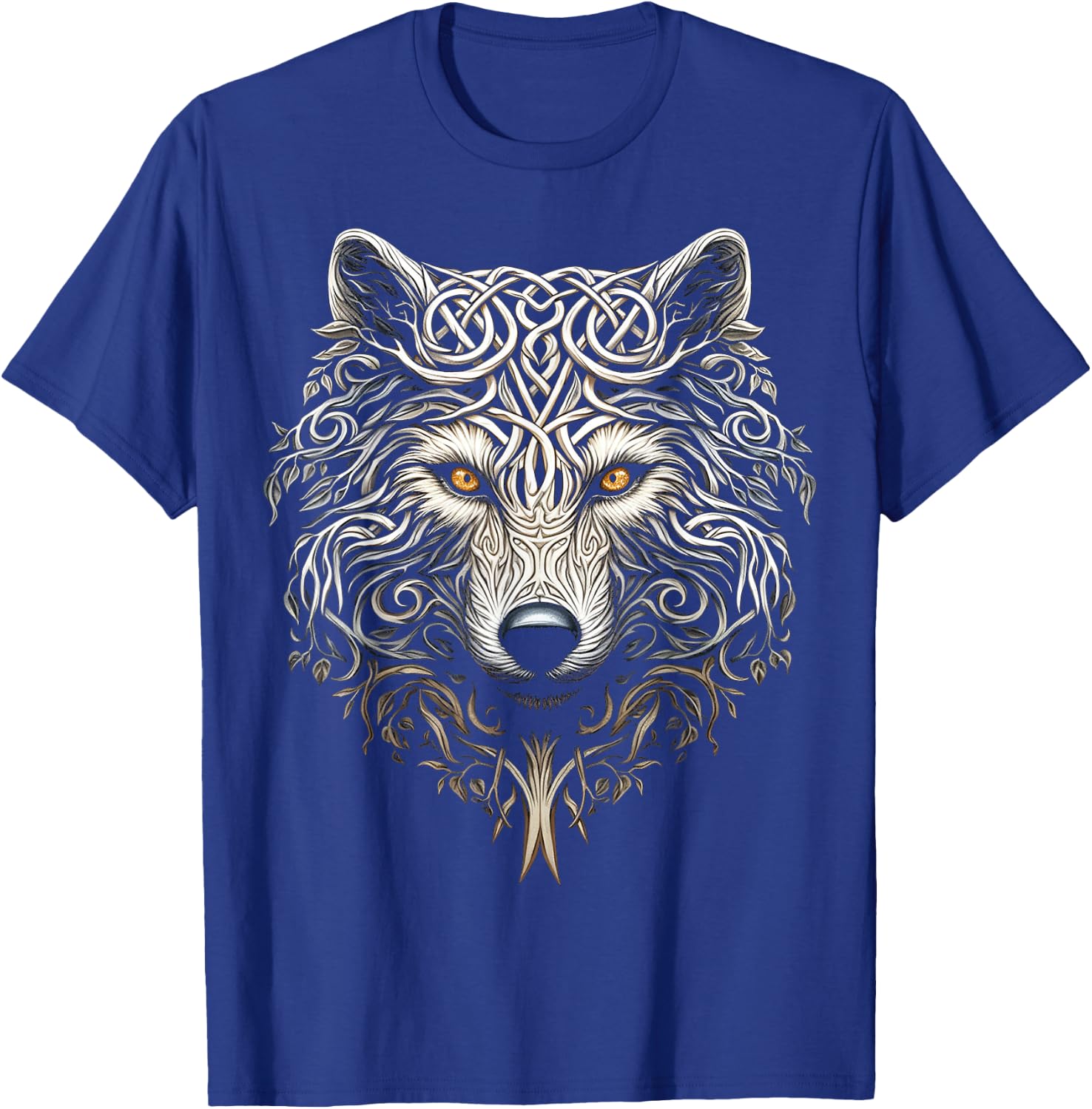 Wolf Art Pflanzen Baum Tierliebhaber Mandala Grafik Wolf T-Shirt - T-Shirt | Royal