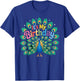 Birthday Peacock Women Men & Kids T-Shirt - T-Shirt | Royal