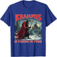 Merry Christmas Krampus Is Coming To Town Xmas Christmas Horror Costume T-Shirt - T-Shirt | Royal