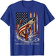 250 Years 1776 2026 Fishing American Flag 4th of July Men T-Shirt - T-Shirt | Royal