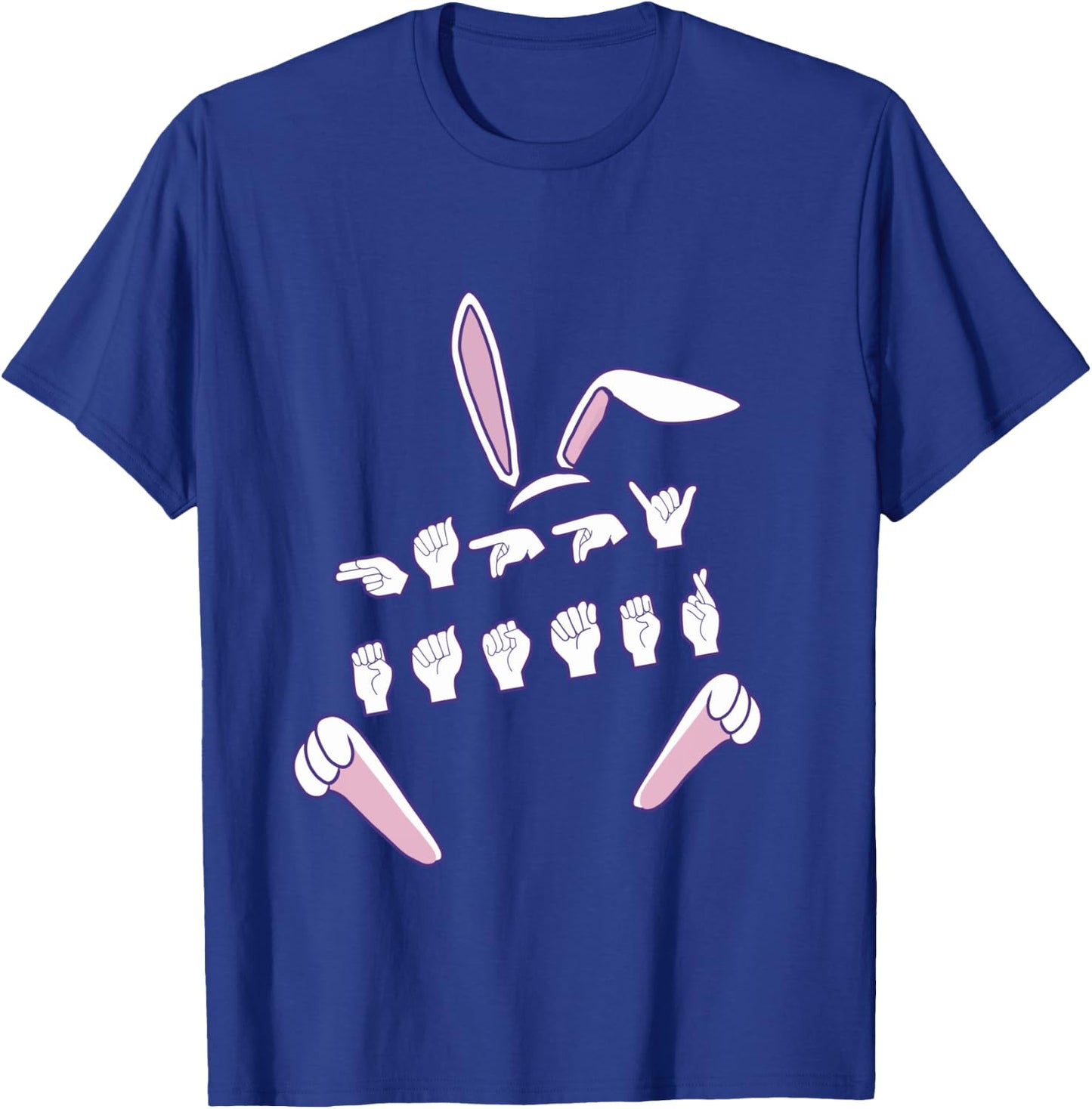 ASL Happy Easter Candy Sign Language Eggs Women Men Kids T-Shirt - T-Shirt | Royal