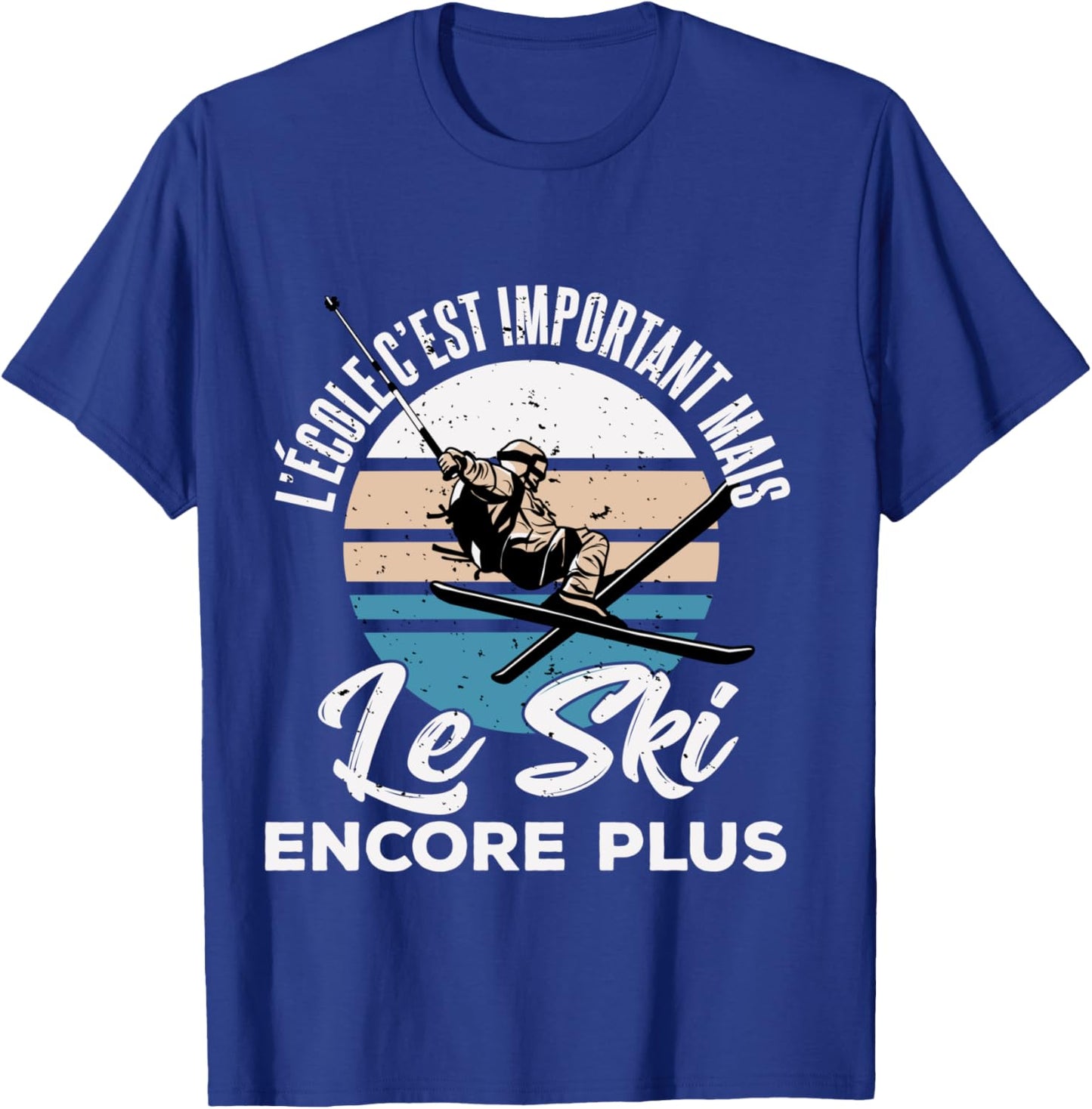 Skier Humour Gift Personalized Skiing Skier T-Shirt - T-Shirt | Royal