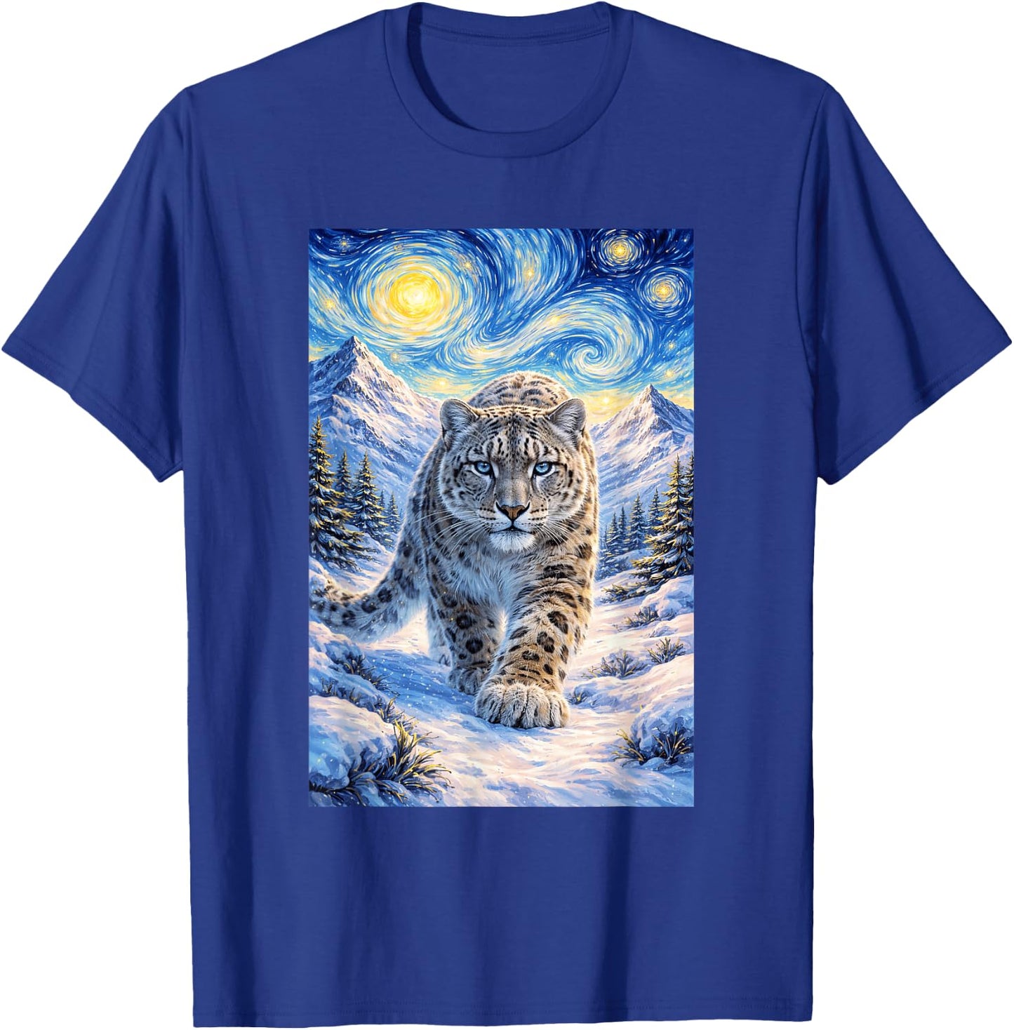 Snow Leopard T-Shirt - T-Shirt | Royal