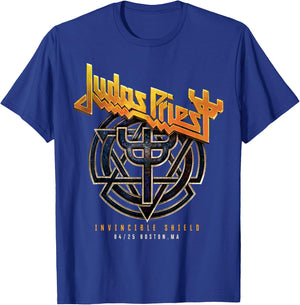 Judas Priest Invincible Shield Tour 2024 Boston T-Shirt - T-Shirt | Royal