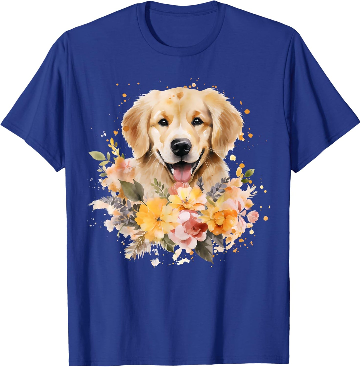 Watercolor Golden Retriever T-Shirt - T-Shirt | Royal