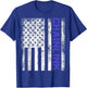 Distressed Chainlink LINK US Flag Chainlink Crytocurrency T-Shirt - T-Shirt | Royal