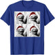 Funny Leopard Gecko in Santa Hat Christmas Photobooth Selfie T-Shirt - T-Shirt | Royal