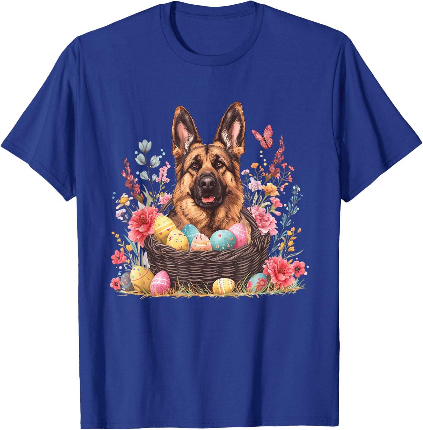Easter German Shepherd Shirts Funny Easter Lover T-Shirt - T-Shirt | Royal