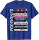Ripple Junction x Foreigner Classic Hit Songs 80s Rock Band , grey, S T-Shirt - T-Shirt | Royal