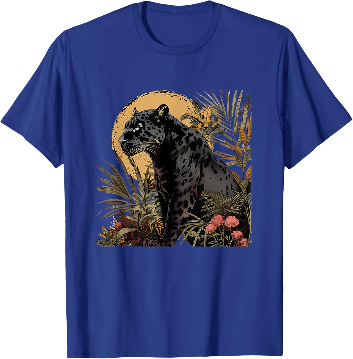 Panther Nature Wildlife Jungle Animal Art Panther Lover T-Shirt - T-Shirt | Royal