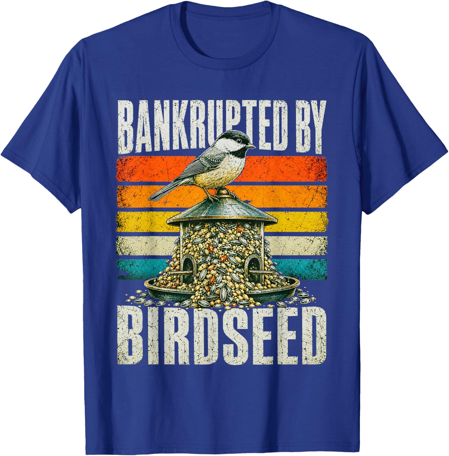 Funny Bird Lover Vintage Retro T-Shirt - T-Shirt | Royal
