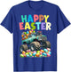 Boys Happy Easter Monster Truck Easter Eggs Hunt Toddler Kid T-Shirt - T-Shirt | Royal