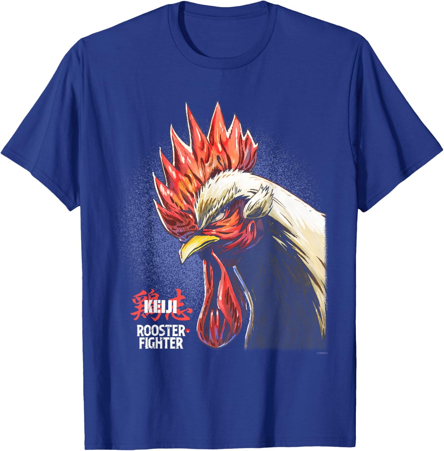 Rooster Fighter Keiji Jumbo Portrait with Logo Anime T-Shirt - T-Shirt | Royal