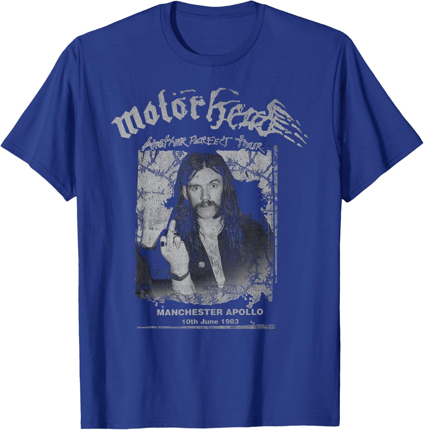 Motörhead – APD Finger Manchester Apollo T-Shirt - T-Shirt | Royal