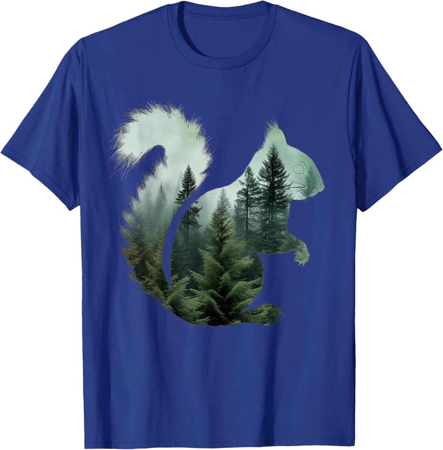 Eichhörnchen Naturliebhaber Wald Wandern Jagd Camping Jäger T-Shirt - T-Shirt | Royal