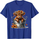 Highland Cow Sunflower It's Fall Y'all Farming Fall Vibes T-Shirt - T-Shirt | Royal