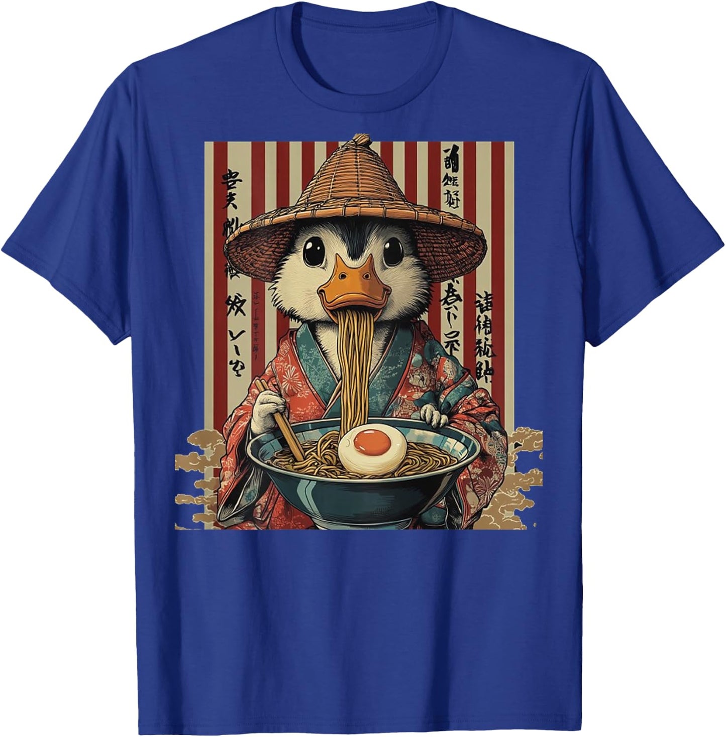 Backprint Japan Aesthetic Ramen Nudeln Urban Streetwear T-Shirt - T-Shirt | Royal