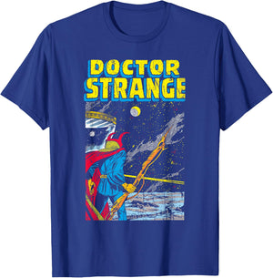 Marvel Doctor Strange Galaxy Retro Comic Graphic T-Shirt - T-Shirt | Royal