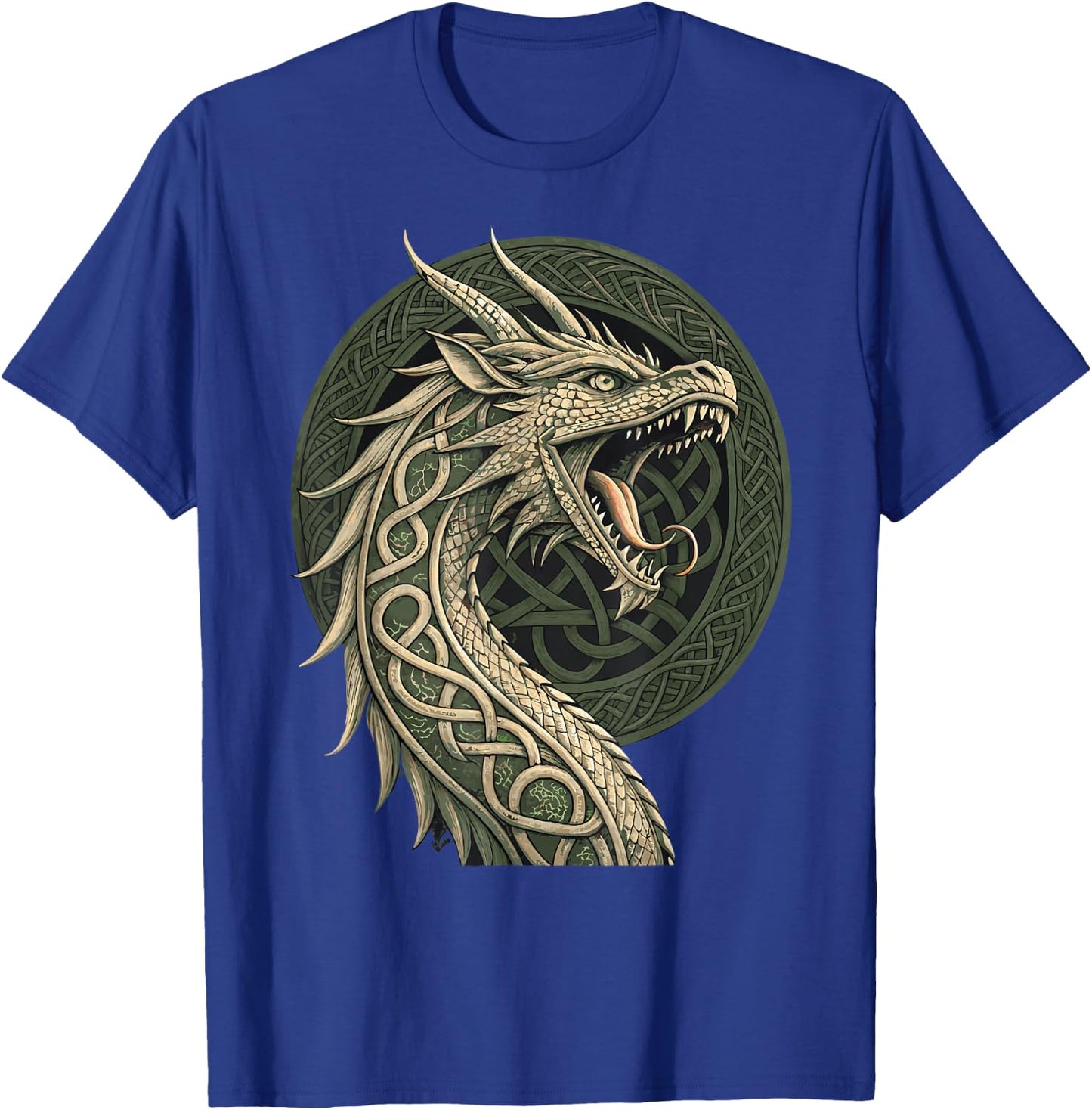 Nordic Rune Dragon – Viking Knotwork Norse T-Shirt - T-Shirt | Royal