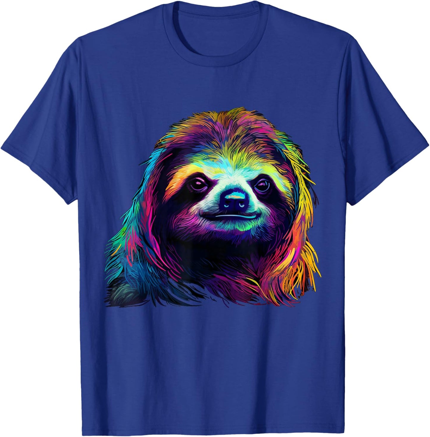 Sloth Artwork - Animal Lovers Art Animal Sloth T-Shirt - T-Shirt | Royal