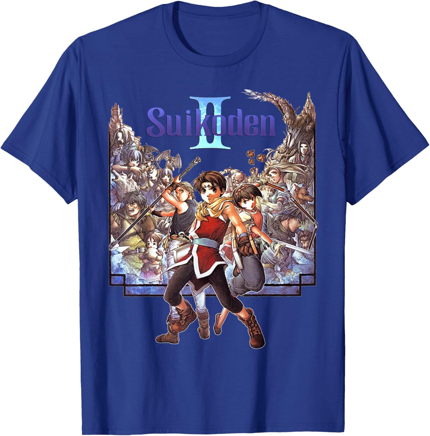 Suikoden II Box Art Episches Abenteuer, Retro-Spiel, Hommage Art T-Shirt - T-Shirt | Royal