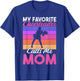 My favorite Cheerleader calls me Mom of Cheerleader T-Shirt - T-Shirt | Royal