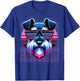 Vaporwave Synthwave Mini Schnauzer Retro Miniature Schnauzer T-Shirt - T-Shirt | Royal
