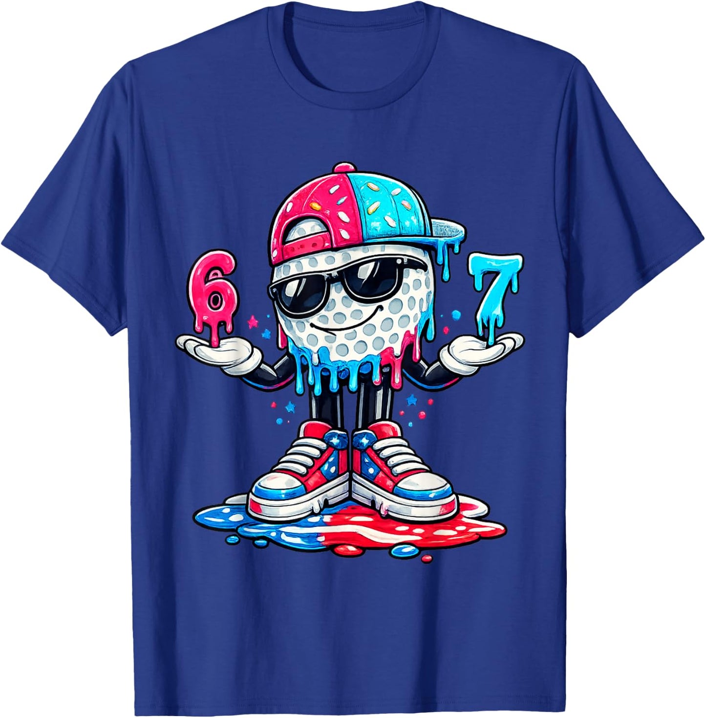 Golf Drip Team for Boys Ice Cream Six Seven Cool T-Shirt - T-Shirt | Royal