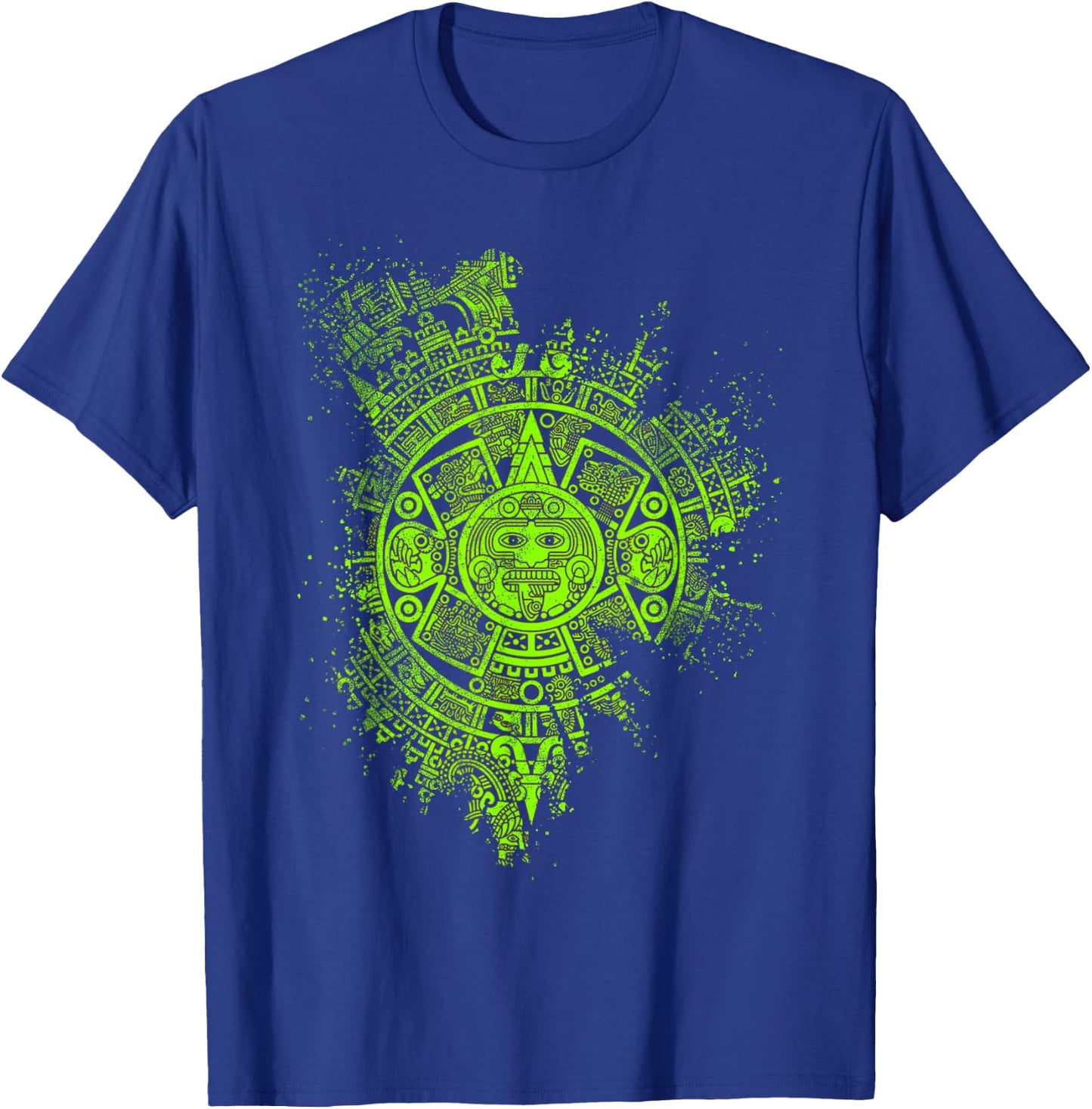 Aztec Mayas Aztec Calendar Mexico History T-Shirt - T-Shirt | Royal