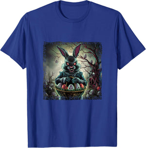 Easter Bunny Horror Rabbit Easter Egg T-Shirt - T-Shirt | Royal