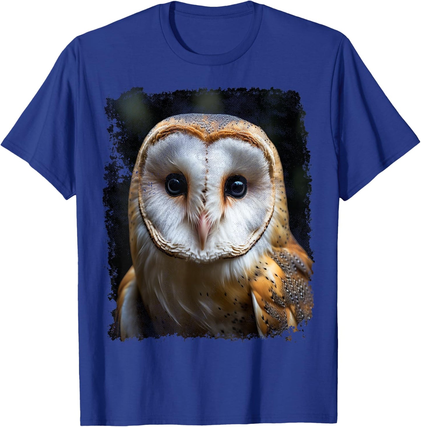 Vintage Barn Owl Animal Graphic T-Shirt - T-Shirt | Royal