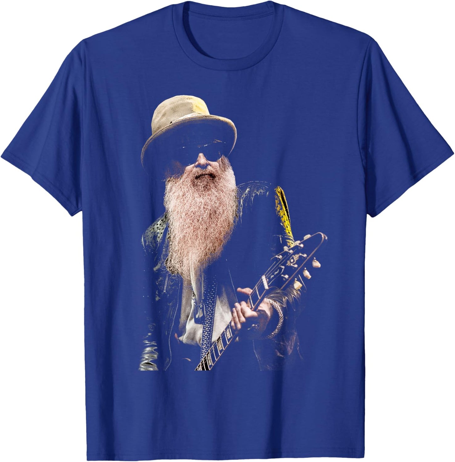 Official Billy F Gibbons of ZZ Top Live VI , black T-Shirt - T-Shirt | Royal