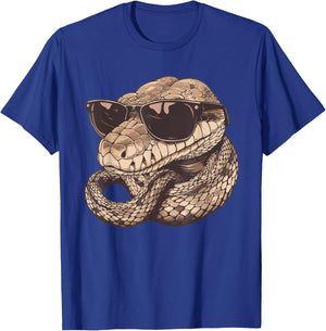 Boa Constrictor With Sunglasses T-Shirt - T-Shirt | Royal
