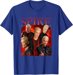 Buffy The Vampire Slayer Iconic Spike 90's Collage Poster , Black, S T-Shirt - T-Shirt | Royal