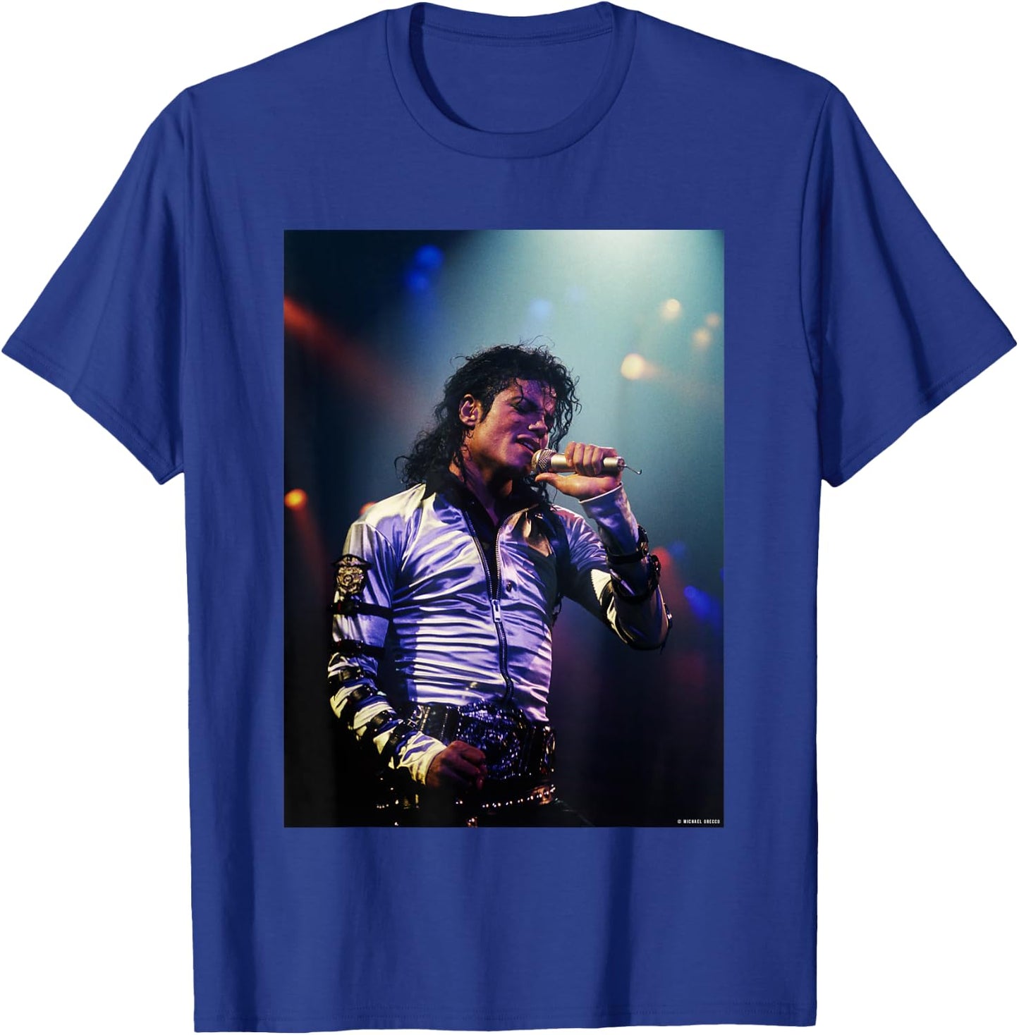 Michael Jackson Bad Tour Los Angeles by Michael Grecco T-Shirt - T-Shirt | Royal