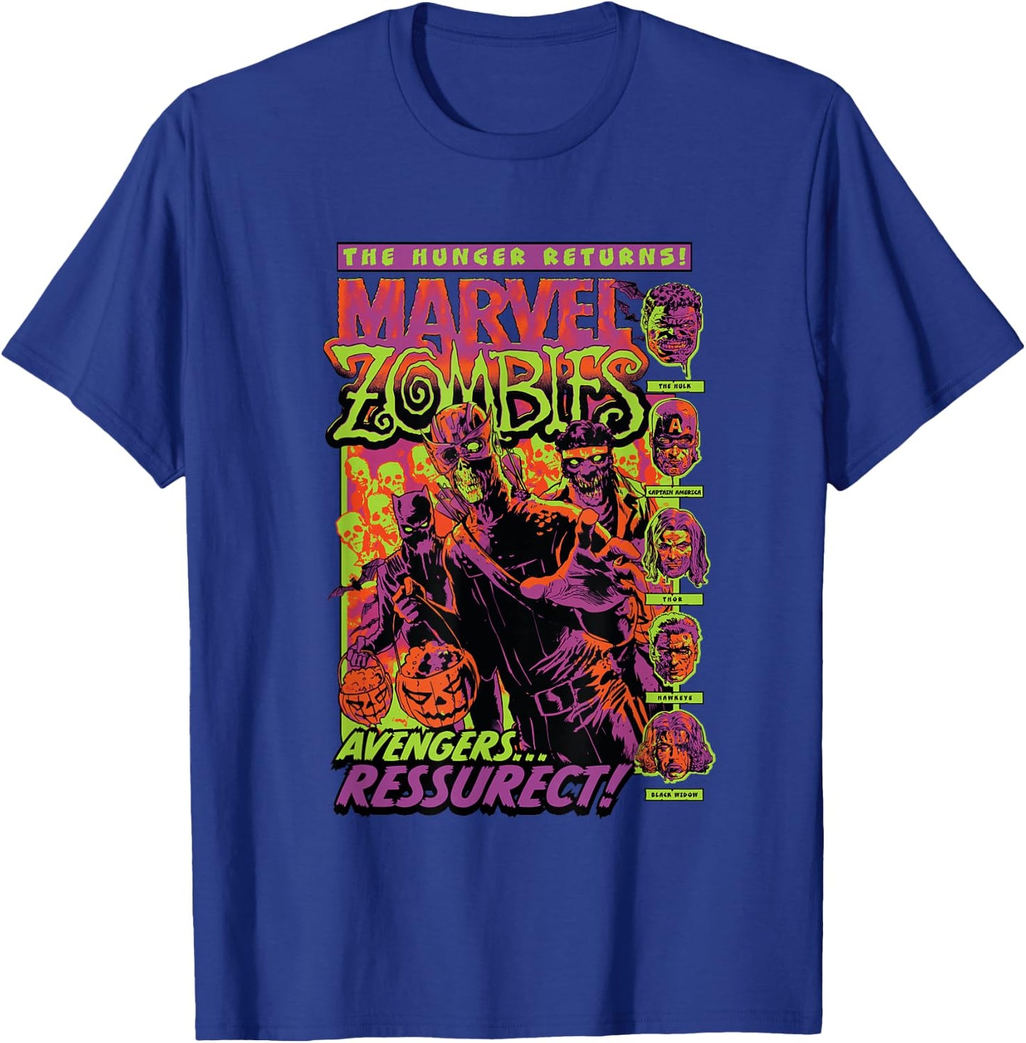 Marvel Zombies Avengers Resurrect Hunger Returns Halloween T-Shirt - T-Shirt | Royal