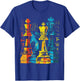 Schachtext grafisches Motiv bunte Kunst Schach T-Shirt - T-Shirt | Royal