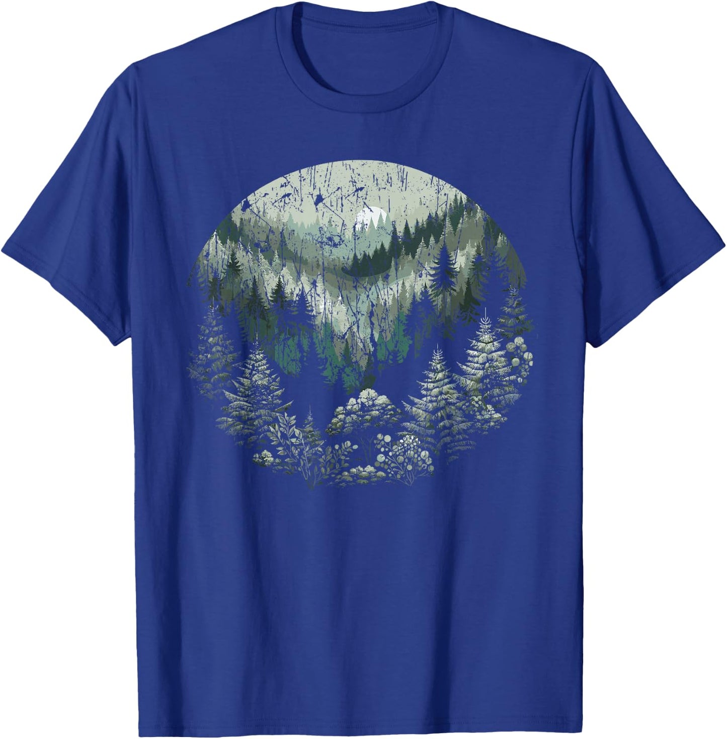 Nature Wildlife Trees Outdoor Forest T-Shirt - T-Shirt | Royal