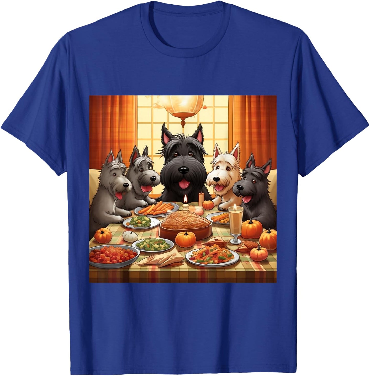 Thanksgiving Scottish Terrier - Scottish Terrier T-Shirt - T-Shirt | Royal