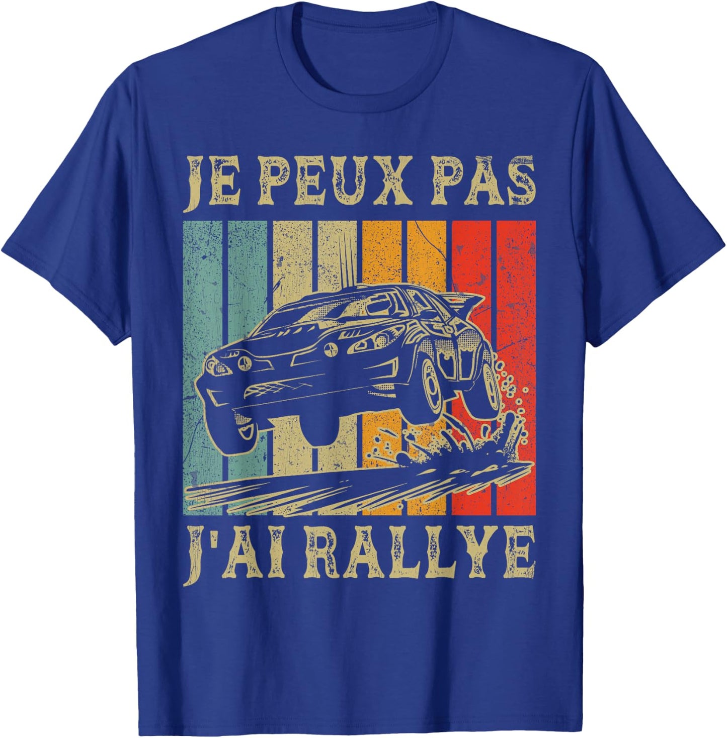 Je Peux Pas J'ai Rallye vintage Rallye Racing Car , Black, S T-Shirt - T-Shirt | Royal