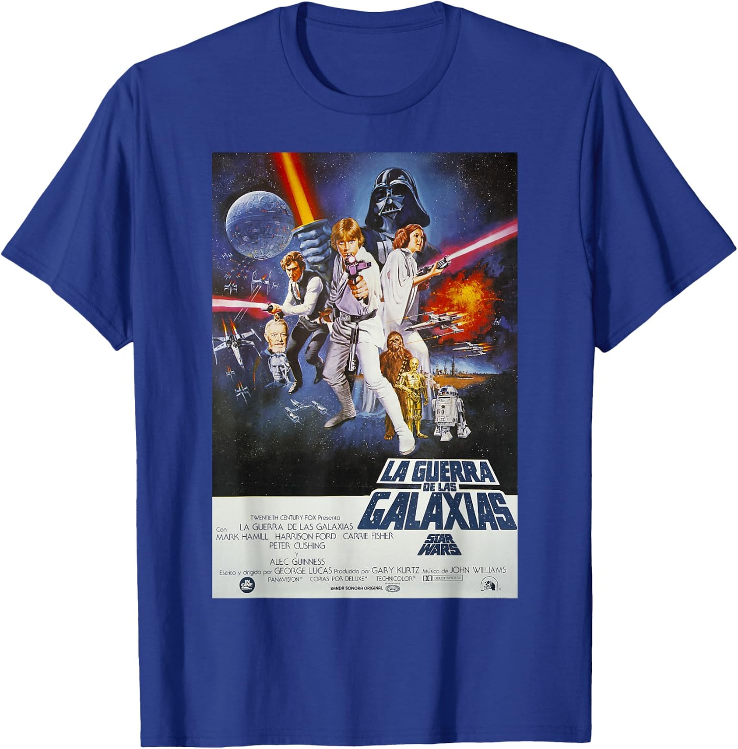 Star Wars Spanish Movie Poster T-Shirt - T-Shirt | Royal
