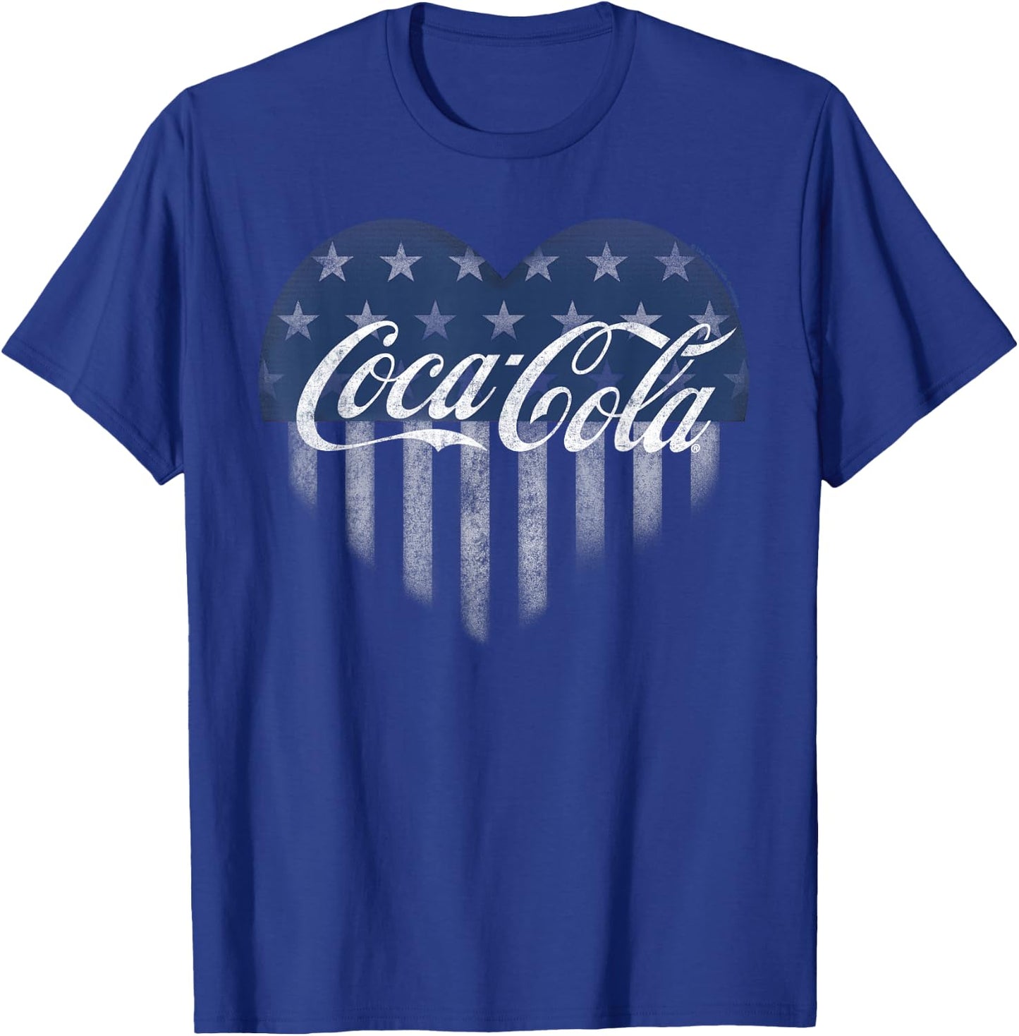 Coca Cola USA Coke Heart T-Shirt - T-Shirt | Royal