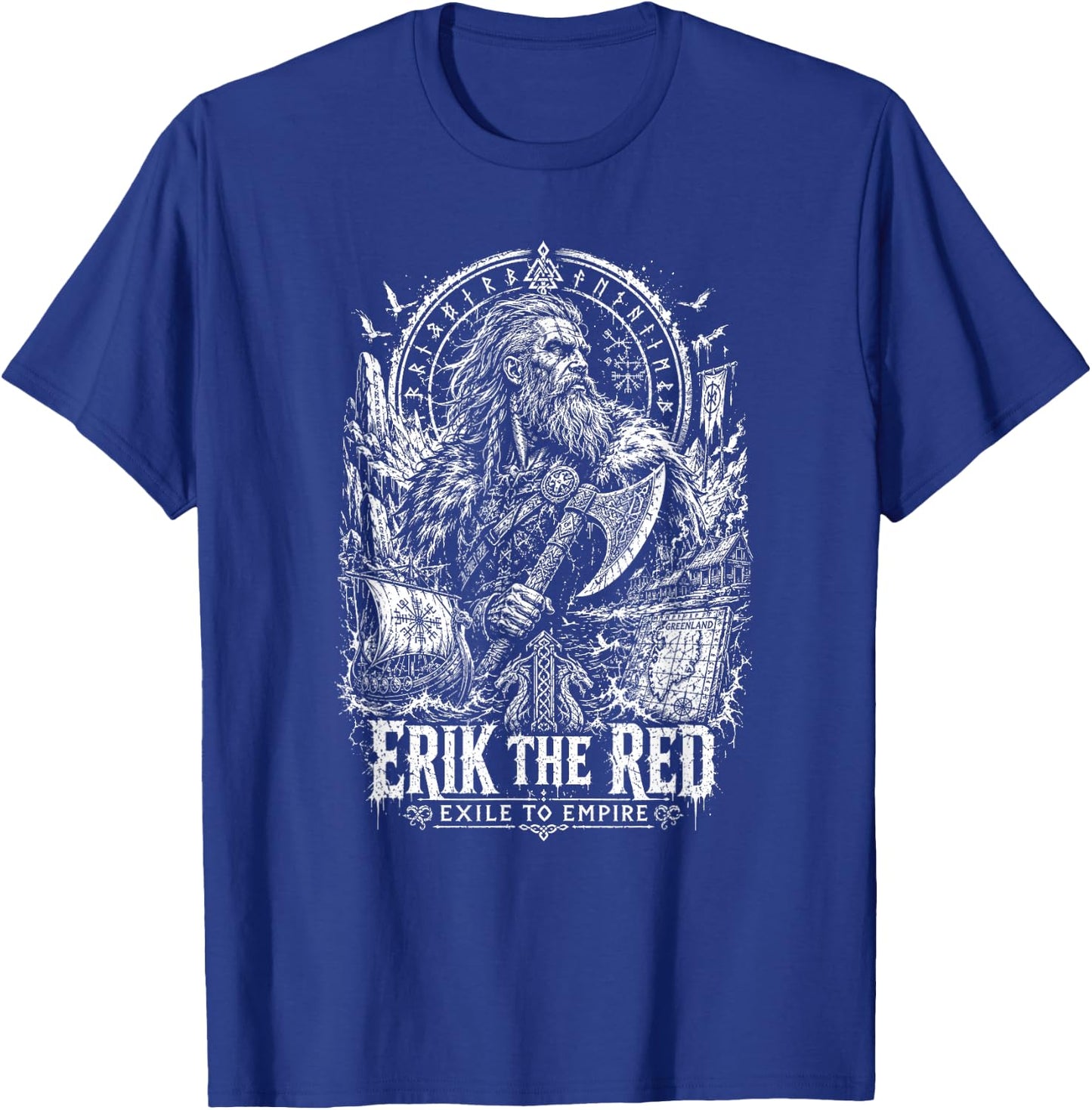 Erik The Red Exile to Empire Viking Saga T-Shirt - T-Shirt | Royal