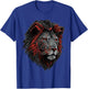 Lion Animal Print Art Polygon Lion , black T-Shirt - T-Shirt | Royal