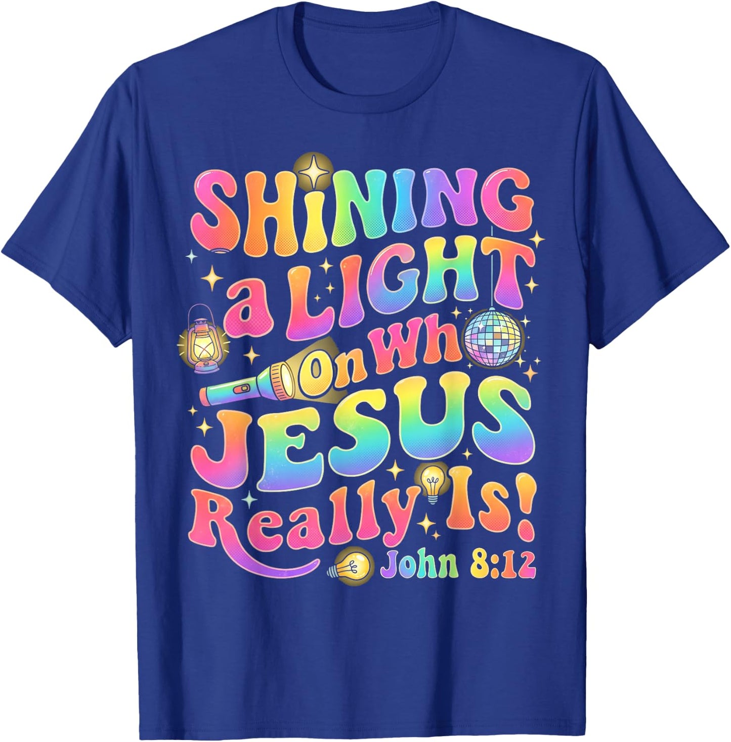 Shining A Light On Who Jesus VBS2026 Vacation Bible School T-Shirt - T-Shirt | Royal
