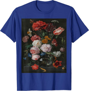 Still Life Art - Flowers in a Vase T-Shirt - T-Shirt | Royal