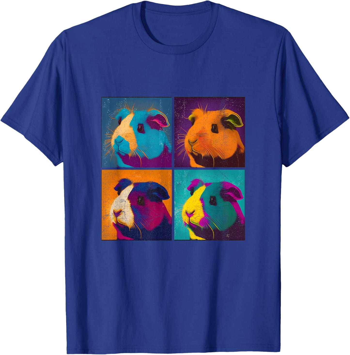 Guinea Pig Pop Art Design Illustration Colorful Animal Women T-Shirt - T-Shirt | Royal