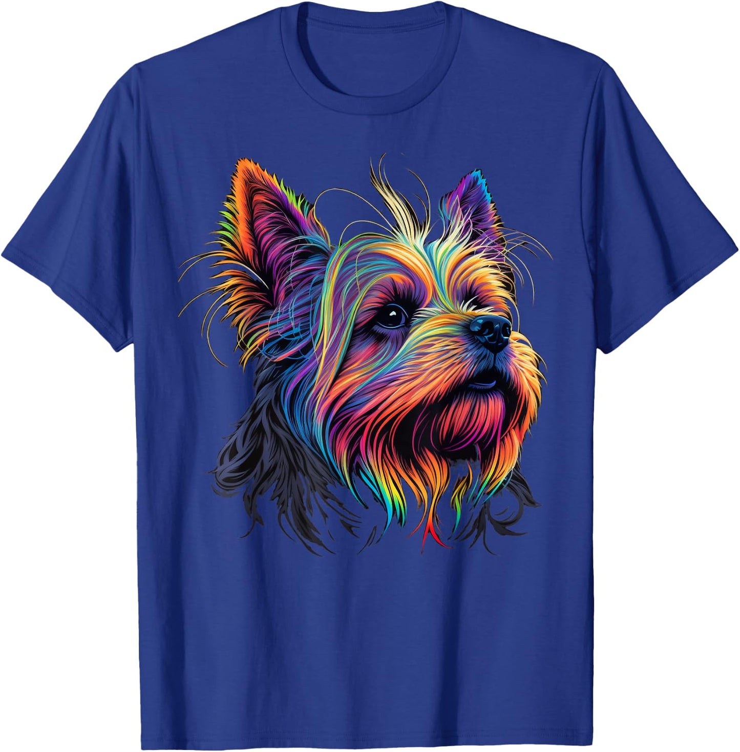 Cute Yorkshire Terrier Dog on Yorkshire Terrier Lover Men Women Kids T-Shirt - T-Shirt | Royal